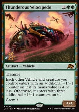 Thunderous Velocipede (V.1) - Aetherdrift: Promos (Mythic) [PDFT-183]