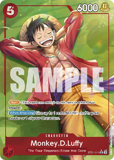 Monkey.D.Luffy (ST21-014) (V.2) - Starter Deck: EX Gear 5 (Alternate Art) [ST-21-014]