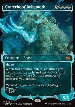 Craterhoof Behemoth (V.2) - Tarkir: Dragonstorm: Extras (Mythic) [XTDM-404]