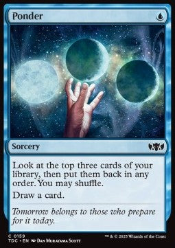 Ponder - Commander: Tarkir: Dragonstorm (Common) [TDC-159]