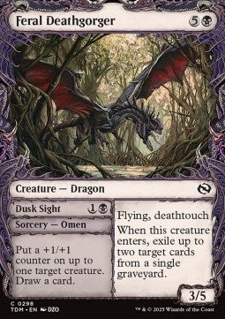 Feral Deathgorger // Dusk Sight - Tarkir: Dragonstorm: Extras (Common) [XTDM-298]