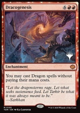 Dracogenesis (V.2) - Tarkir: Dragonstorm: Promos (Mythic) [PTDM-105]