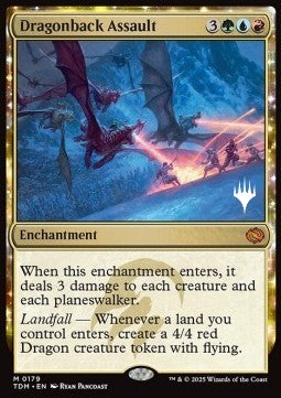 Dragonback Assault (V.2) - Tarkir: Dragonstorm: Promos (Mythic) [PTDM-179]