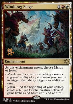 Windcrag Siege (V.1) - Tarkir: Dragonstorm: Promos (Rare) [PTDM-235]