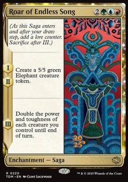 Roar of Endless Song (V.1) - Tarkir: Dragonstorm: Promos (Rare) [PTDM-220]