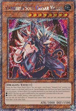 Vanquish Soul Caesar Valius (V.4 - Platinum Secret Rare) - Quarter Century Stampede (Platinum Secret Rare) [RA04-046]
