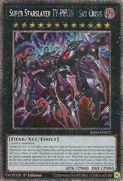 Super Starslayer TY-PHON - Sky Crisis (V.4 - Platinum Secret Rare) - Quarter Century Stampede (Platinum Secret Rare) [RA04-072]