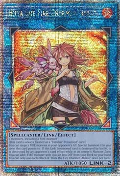 Hiita the Fire Charmer, Ablaze (V.5 - Quarter Century Secret Rare) - Quarter Century Stampede (Quarter Century Secret Rare) [RA04-074]