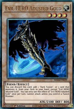 Evil HERO Adusted Gold (V.7 - Ultimate Rare) - Quarter Century Stampede (Ultimate Rare) [RA04-029]
