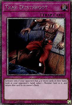 Trap Dustshoot (V.1 - Platinum Secret Rare) - Quarter Century Stampede (Platinum Secret Rare) [RA04-121]