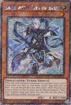 Sage with Eyes of Blue (V.1 - Platinum Secret Rare) - Quarter Century Stampede (Platinum Secret Rare) [RA04-266]