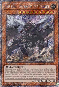 True King Lithosagym, the Disaster (V.1 - Platinum Secret Rare) - Quarter Century Stampede (Platinum Secret Rare) [RA04-275]