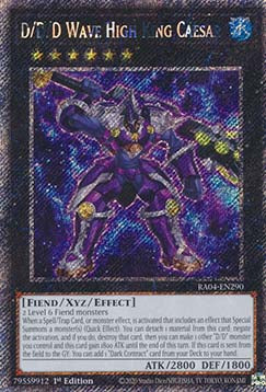 D/D/D Wave High King Caesar (V.1 - Platinum Secret Rare) - Quarter Century Stampede (Platinum Secret Rare) [RA04-290]
