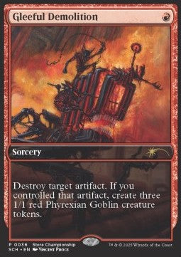 Gleeful Demolition - Store Championship Promos (Rare) [SCH-36]
