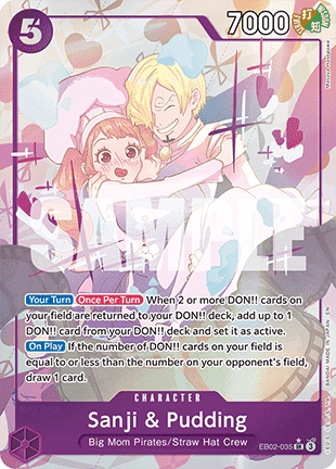 Sanji & Pudding (EB02-035) (V.2) - Anime 25th Collection (Alternate Art) [EB02-035]