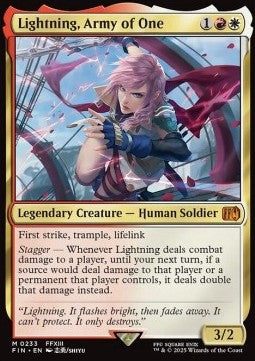 Lightning, Army of One - FINAL FANTASY (Mythic) [FIN-233]