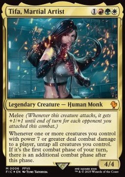 Tifa, Martial Artist - Commander: FINAL FANTASY (Mythic) [FIC-6]