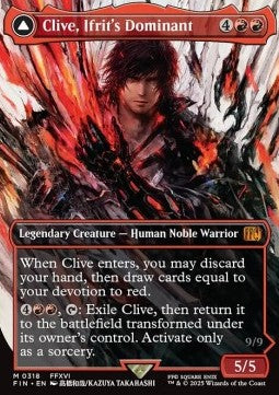 Clive, Ifrit's Dominant // Ifrit, Warden of Inferno (V.1) - FINAL FANTASY: Extras (Mythic) [XFIN-318]