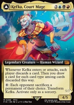 Kefka, Court Mage // Kefka, Ruler of Ruin (V.3) - FINAL FANTASY: Extras (Mythic) [XFIN-496]