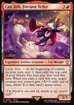 Cait Sith, Fortune Teller - Commander: FINAL FANTASY (Rare) [FIC-54]