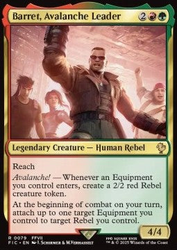 Barret, Avalanche Leader - Commander: FINAL FANTASY (Rare) [FIC-79]