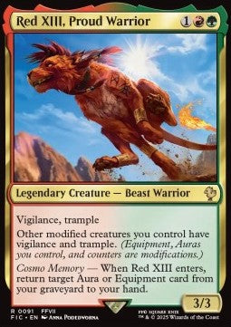 Red XIII, Proud Warrior - Commander: FINAL FANTASY (Rare) [FIC-91]