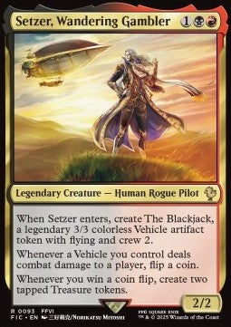 Setzer, Wandering Gambler - Commander: FINAL FANTASY (Rare) [FIC-93]