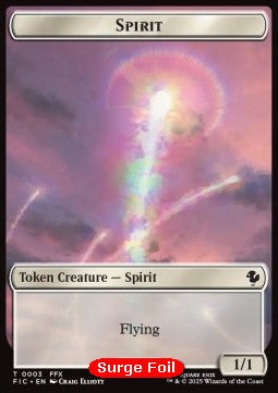 Spirit Token (W 1/1) // Squid Token (U 1/1) (V.2) - FINAL FANTASY: Tokens (Token) [TFIN-CT 3/5]