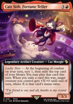 Cait Sith, Fortune Teller - Commander: FINAL FANTASY: Extras (Rare) [XFIC-151]