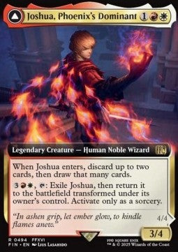 Joshua, Phoenix's Dominant // Phoenix, Warden of Fire (V.2) - FINAL FANTASY: Extras (Rare) [XFIN-494]