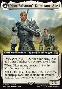 Dion, Bahamut's Dominant // Bahamut, Warden of Light (V.2) - FINAL FANTASY: Extras (Rare) [XFIN-428]