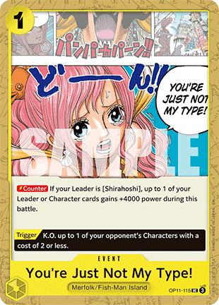 You're Just Not My Type! (OP11-115) - A Fist of Divine Speed (Uncommon) [OP11-115]