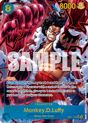 Monkey.D.Luffy (OP11-118) (V.2) - A Fist of Divine Speed (Alternate Art) [OP11-118]