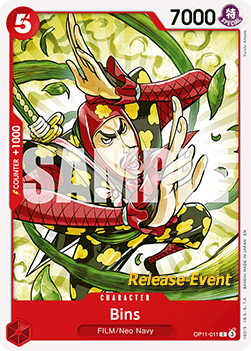 Bins (OP11-011) - Promos: A Fist of Divine Speed (Common) [OP11P-011]
