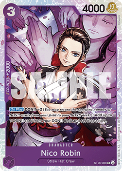 Nico Robin (ST26-003) - Starter Deck: Purple Black Monkey.D.Luffy (Super Rare) [ST-26-003]