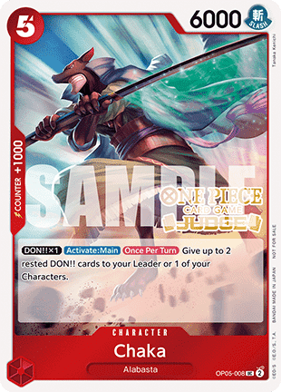 Chaka (OP05-008) - Judge Promos (Uncommon) [JDG-OP05-008]