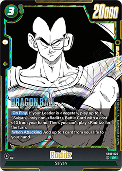 Raditz (SB01-026)  (V.1 - Super Rare) - Manga Booster 01 [Fusion World] (Super Rare) [SB01-026]