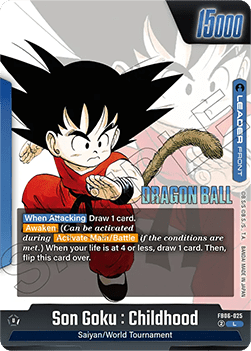 Son Goku : Childhood // Son Goku : Childhood (FB06-025)  (V.1 - Leader) - Manga Booster 01 [Fusion World] (Leader) [SB01-FB06-025]