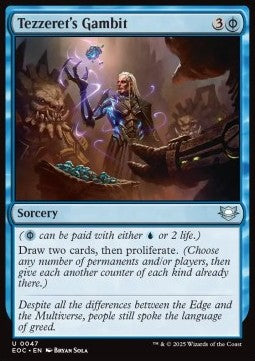 Tezzeret's Gambit - Commander: Edge of Eternities (Uncommon) [EOC-47]