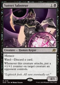 Sunset Saboteur (V.2) - Edge of Eternities: Promos (Rare) [PEOE-116]