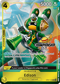 Edison (OP07-100) (V.3) - Unnumbered Promos (Common) [UP-OP07-100]