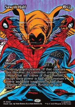 Saw in Half - Marvel's Spider-Man: Source Material Cards (Mythic) [MAR-21]