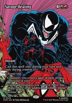 Savage Beating - Marvel's Spider-Man: Source Material Cards (Mythic) [MAR-26]