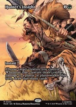 Hunter's Insight - Marvel's Spider-Man: Source Material Cards (Mythic) [MAR-35]