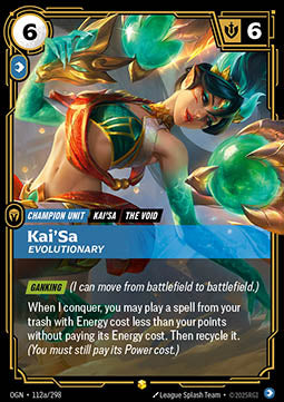 Kai'Sa, Evolutionary (V.2 - Showcase) - Origins (Showcase) [OGN-112a]