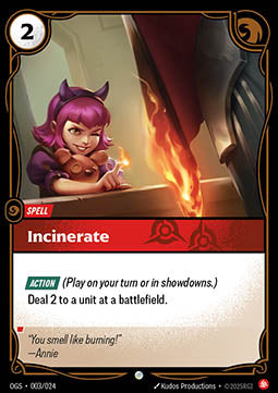 Incinerate - Proving Grounds (Common) [OGS-003]