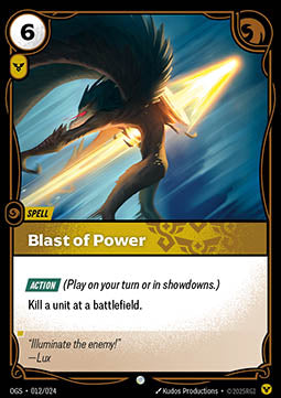 Blast of Power - Proving Grounds (Common) [OGS-012]