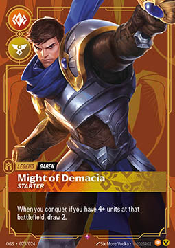 Garen, Might of Demacia - Proving Grounds (Rare) [OGS-023]