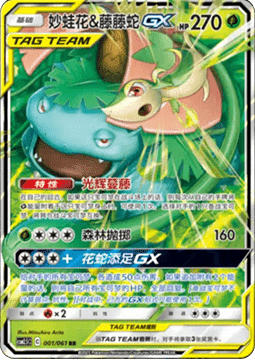 Venusaur & Snivy GX - Striking Competition (Double Rare) [CSM2.5C-001]