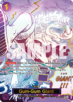 Gum-Gum Giant (OP09-078) (V.2) - The Best Vol.2 (Alternate Art) [PRB02-OP09-078]